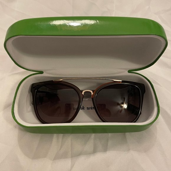 NWT Kate Spade Alenka Sunglasses KATE SPADE SUNGLASSES Brown frame Brown lens ALENKA 55-19  main image 4